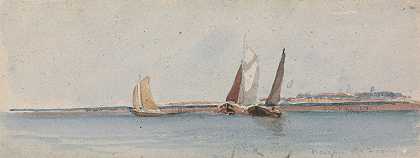 放大`Bergen op Zoom (1826) by David Cox