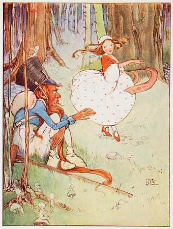 红鞋`The Red Shoes (1901) by Mabel Lucie Attwell