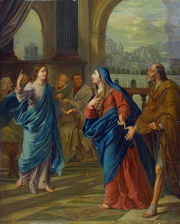 玛丽和约瑟夫在圣殿里找到了十二岁的耶稣`Mary and Joseph Find the Twelve~Year~Old Jesus in the Temple