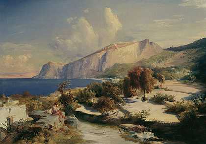 卡普里下午`Nachmittag auf Capri (1829) by Carl Blechen