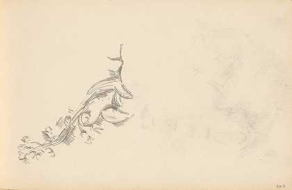 花枝`Branch in Flower (1886~1889) by Paul Cézanne