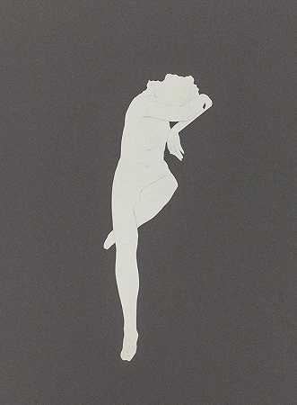 裸体女性休息，初步研究`Nude Woman Resting, preliminary study (circa 1920s) by Maxfield Parrish