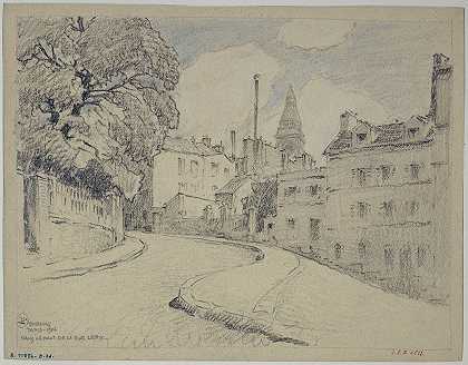 莱皮克街是蒙马特`Rue Lepic à Montmartre (1926) by Ferdinand Boberg