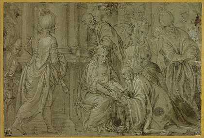 三博士来朝`Adoration of the Magi (1590~98) by Benedetto Caliari