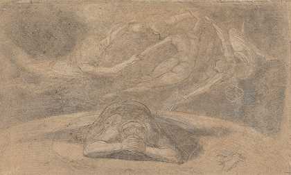 农民《失乐园》第1781-788册`The Peasants Dream, Paradise Lost, Book 1, 781~8 (1793 to 1800) by Henry Fuseli