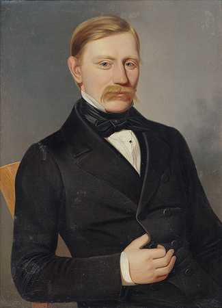 奥古斯特·霍利斯拉夫·克什梅里肖像`Portrait of August Horislav Krčméry (1853) by Peter Michal Bohúň