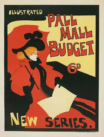 图文并茂购物中心预算`Illustrated Pall Mall Budget (1896) by Maurice Greiffenhagen