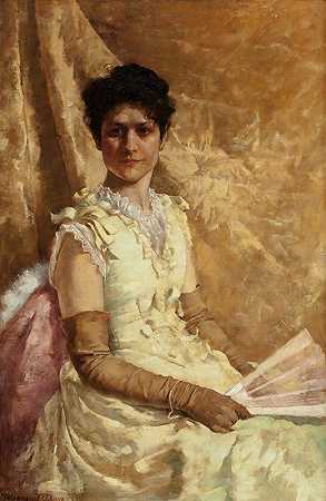 Emma Fenton Voorhees女士`Mrs. Emma Fenton Voorhees (1888) by Warren B. Davis