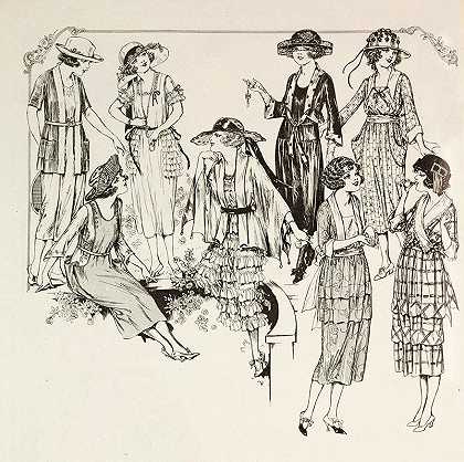 年轻女孩的度假装`The young girls vacation wardrobe (1920)