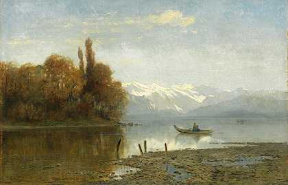 在斯塔恩伯格湖`At Lake Starnberg by Arnold Steffan
