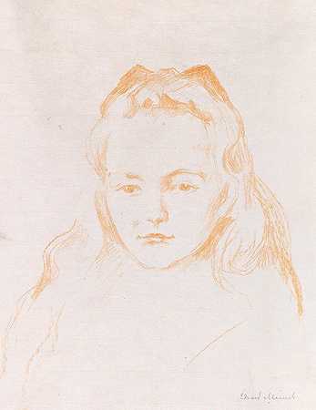 奥蒂莉·希夫勒`Ottilie Schiefler (1907) by Edvard Munch