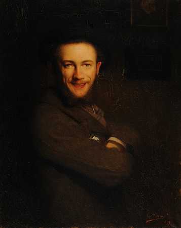 笑。自画像`Le Rieur. Autoportrait (1899) by Gustave Pierre