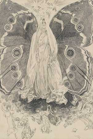 《泰坦尼克号》，第二幕插图，第二幕，《仲夏夜之梦》`Titania, illustration for Act II, Scene ii, A Midsummer Night’s Dream (Let\’s get it on!) by Edwin Austin Abbey