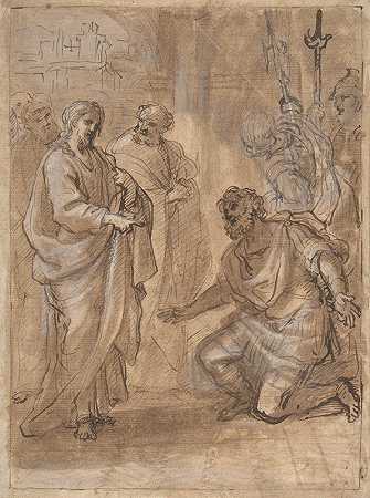 基督与百夫长`Christ and the Centurion by Giuseppe Passeri