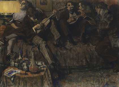 波希米亚`Bohème (1910~06) by Leo Gestel