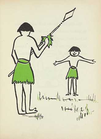 粘在泥里一个村庄、一种习俗和一个小男孩的故事`Stick~in~the~Mud; a tale of a village, a custom, and a little boy pl7 (1953) by Fred Ketchum