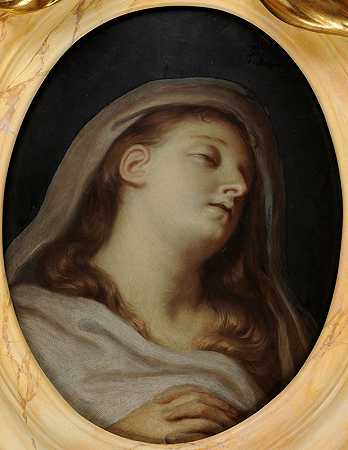 葬礼肖像亨丽埃特·塞林卡特`Effigie funéraire dHenriette Sélincart (1680) by Charles Le Brun
