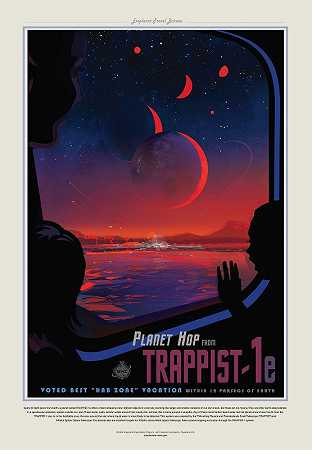 Trappist 1E`Trappist 1E (2017) by NASA