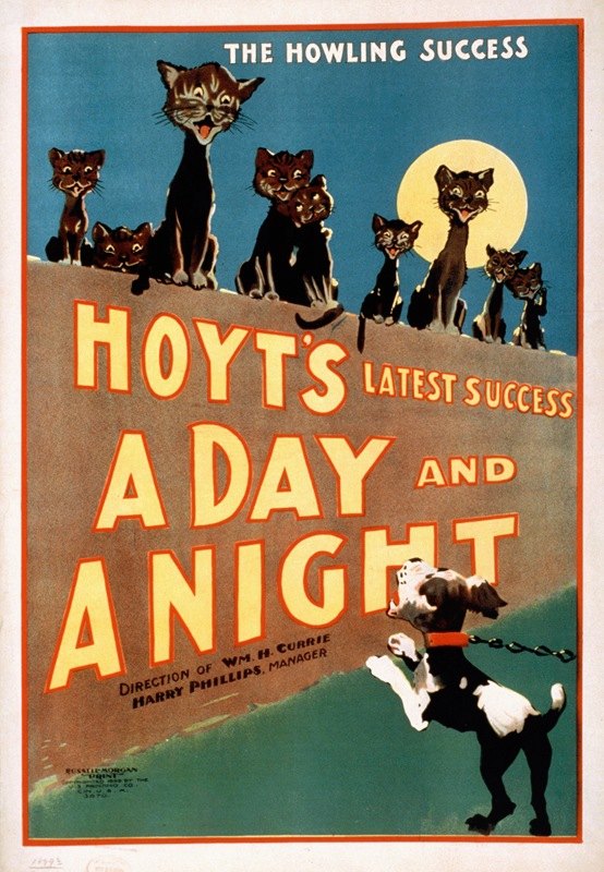 霍伊特他最新的成功，一天一夜的成功。`Hoyts latest success, A day and a night the howling success. (1899)