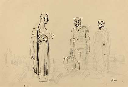 走向和平`Toward Peace (c. 1914~1919) by Jean-Louis Forain