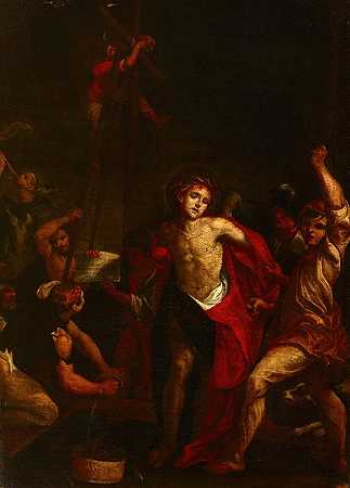 撕裂克里斯的衣服-鞭笞`Tearing the Clothing of Chris – Flagellation (17th century)