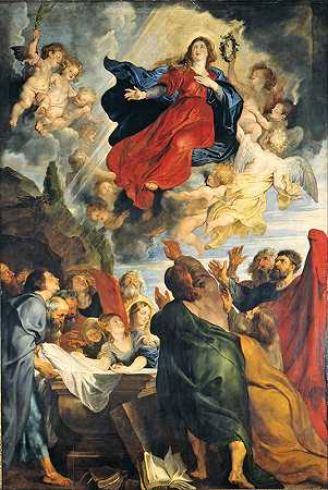 玛丽的假设`Assumption of Mary (circa 1616~1618) by Peter Paul Rubens