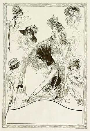 带有霍尔标志的帽子`Hats with a hall~mark (1919) by Corinne Boyd Dillon