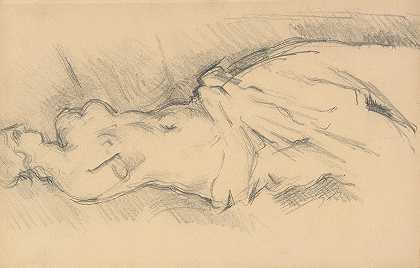 研究米洛的维纳斯`Study of Venus de Milo (1881~1884) by Paul Cézanne