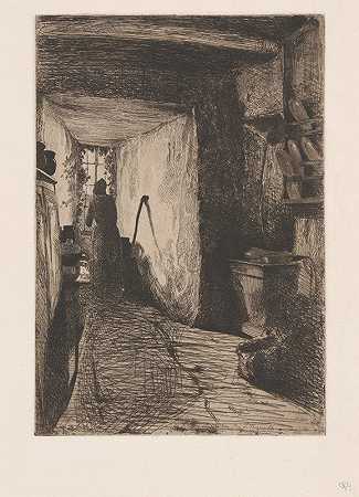 厨房`The Kitchen (ca. 1858) by James Abbott McNeill Whistler