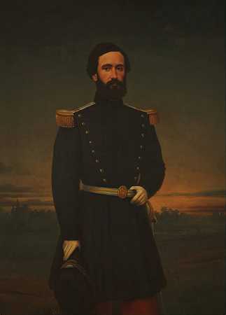 唐·亚历杭德罗·迪亚斯肖像`Retrato de Don Alejandro Díaz (1866) by Prilidiano Pueyrredòn