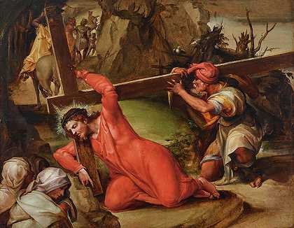 耶稣背着十字架`Christ Carrying the Cross by Nosadella (Giovanni Francesco Bezzi)
