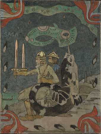 传奇故事`Saga (1926) by Gerhard Munthe