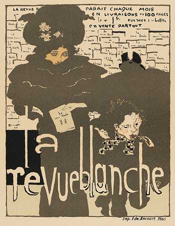 白色的评论`La Revue Blanche (1894) by Pierre Bonnard