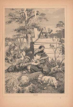 与相关的草图和图纸德国过去的士兵，`Sketches and drawings related to Der Soldat in der deutschen Vergangenheit, by George Liebe (1915) by George Liebe by Winold Reiss