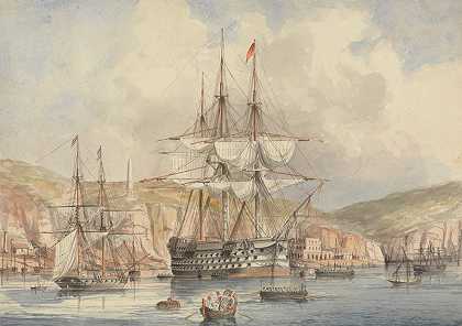 马耳他景观`View of Malta (ca. 1849) by Charles Dyce