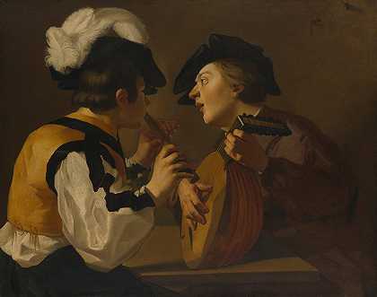 两位音乐家`Two Musicians (17th century)