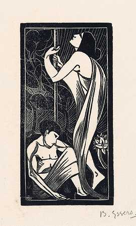 晚安`Nacht (1903) by Bernard Essers