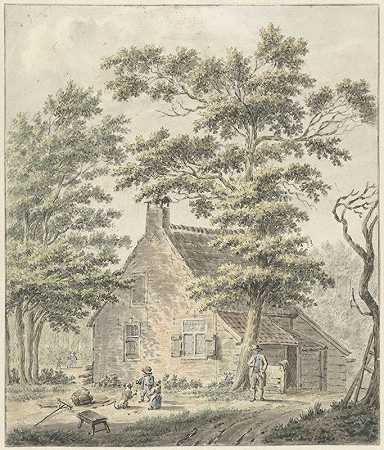 阿尔登霍特的房子`Huis in Aerdenhout (1804) by Warner Horstink