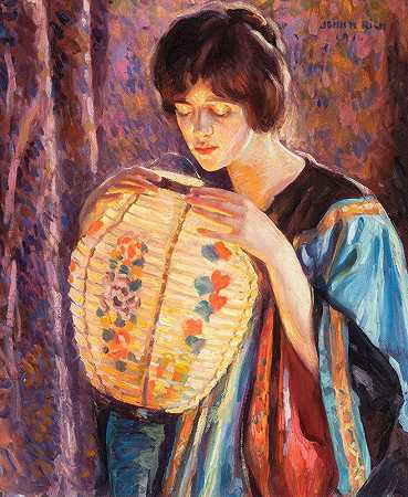 日本灯笼`The Japanese Lantern (1916) by John Hubbard Rich