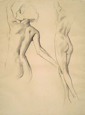 研究舞蹈人物`Studies for Dancing Figures (1919~1920) by John Singer Sargent