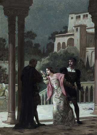赫纳尼-德尼尔学院`Hernani; – dernier acte (1903) by Louis Édouard Fournier