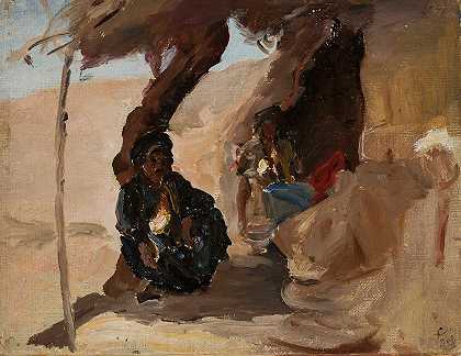 沙漠`Desert (1901) by Jan Ciągliński