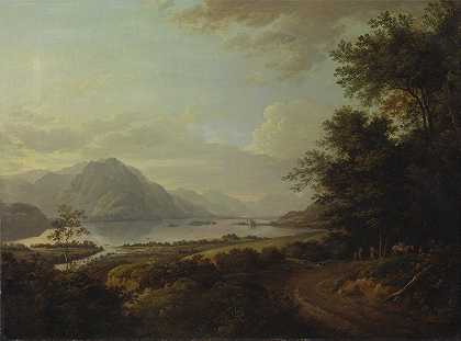 阿盖尔郡阿威湖`Loch Awe, Argyllshire (circa 1785) by Alexander Nasmyth