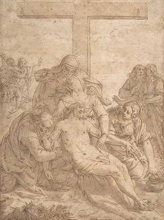 下十字架`Descent from the Cross (1615–16) by Pasquale Ottino
