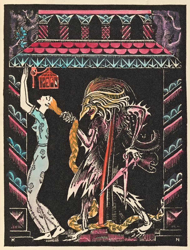 莴苣`Rapunzel (1920~1929) by Kay Rasmus Nielsen