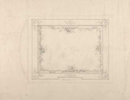 天花板设计`Designs for Ceiling (19th century) by Charles Monblond
