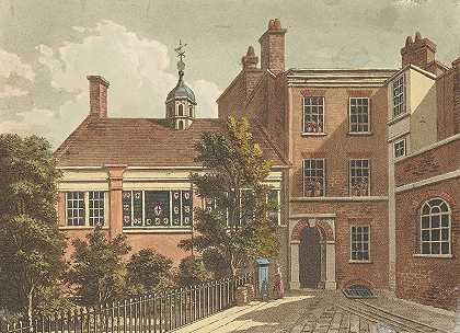 巴纳德s`Barnards Inn (1800) by Samuel Ireland