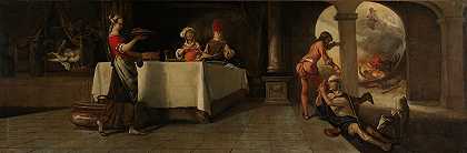 拉撒路和富人`Lazarus and the Rich Man (1661) by Barent Fabritius