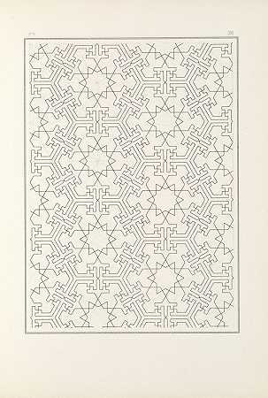 的元素阿拉伯艺术PL 036`Les éléments de lart arabe pl 036 (1879) by Jules Bourgoin