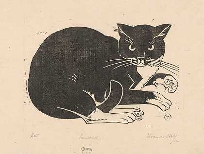 卡`Kat (1880 ~ 1946) by Henri van der Stok